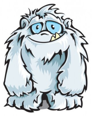 Fototapeta yeti, potwór, Snowman, futro, rysunek