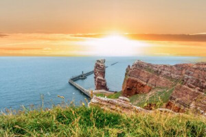 Fototapeta Helgoland, morze Północne, morze, plaża, woda