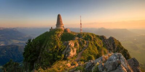 Fototapeta zachód słońca, panoramiczne, bavaria, Niemiecki, nadajnik