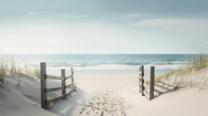 Fototapeta odprężający, łagodzący, plaża, morze, przybrzeżny