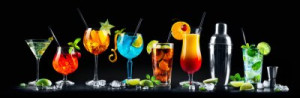 Fototapeta cocktail, alkohol, pić, tło, okulary