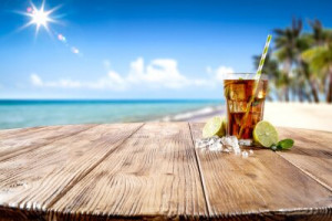 Fototapeta lato, pić, cocktail, tło, lód