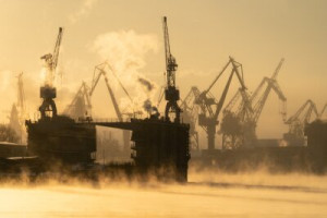 Fototapeta stocznia, port, miasto, handlowy, morski