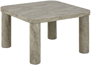 Stolik kawowy Sorisel 60x60 cm szary marmur