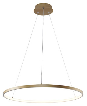 Lampa wisząca Breno LED średnica 60 cm złota Wyprzedaż