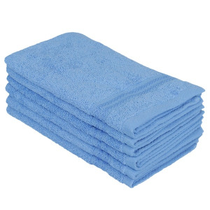 Zestaw sześciu ręczników Bainrow 30/50 cm niebieski HOMEBOOK