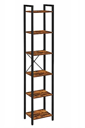 Regał na książki Nerammen brąz rustykalny Wyprzedaż