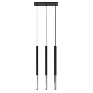 Lampa wisząca Mozaica 3L czarny/chrom