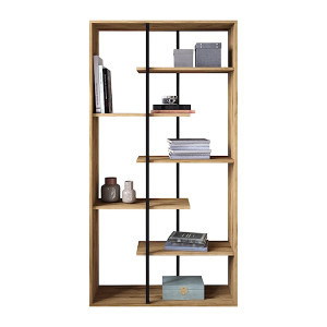 Regał na książki Pristeo pięciopoziomowy orzech HOMEBOOK
