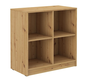 Regał Stundly z czterema wnękami 80 cm Dąb artisan Wyprzedaż