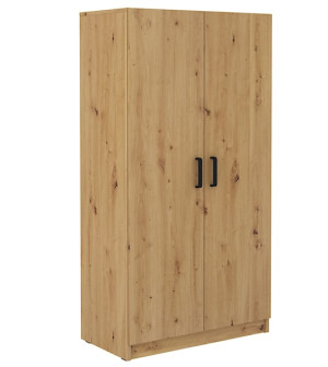 Szafa dwudrzwiowa Stundly z wieszakiem 80 cm Dąb artisan Wyprzedaż