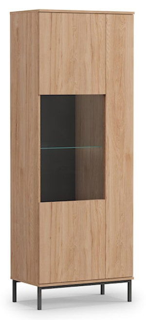 Witryna dwudrzwiowa Perila 70 cm z oświetleniem LED hikora Wyprzedaż