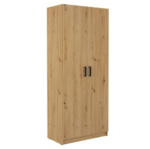 Szafa dwudrzwiowa Stundly z pięcioma półkami 80 cm Dąb artisan Wyprzedaż