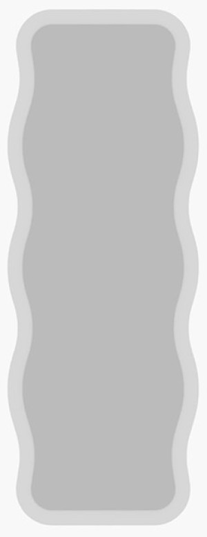 Lustro stojące Aror 160x50 cm w białej ramie Wyprzedaż