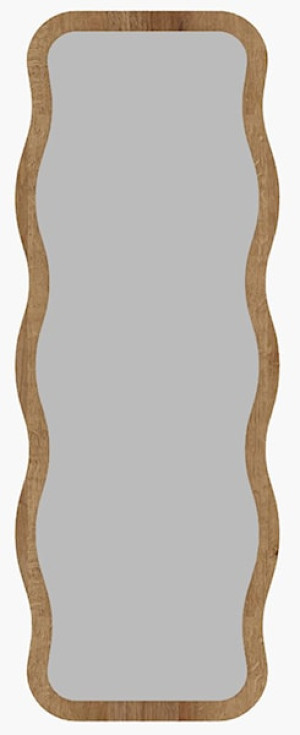 Lustro stojące Aror 160x50 cm w brązowej ramie Wyprzedaż