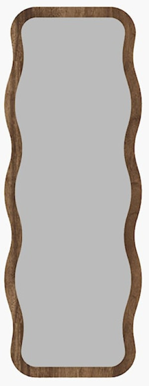 Lustro stojące Aror 160x50 cm w ciemnobrązowej ramie Wyprzedaż