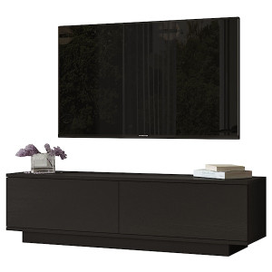 Szafka RTV Fenin 35,5x140 cm czarna HOMEBOOK