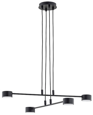 Lampa wisząca Moddus czarna x4