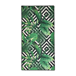 Dywan nowoczesny Clusly zielono-czarny 120/180 Wyprzedaż