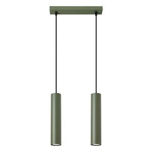 Lampa wisząca Lagos 2 zielona oliwka