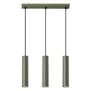 Lampa wisząca Lagos 3L zielona oliwka