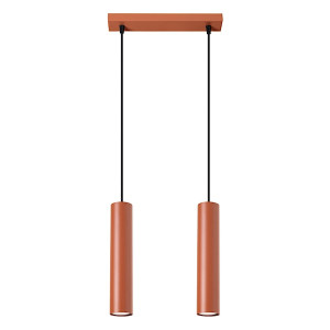 Lampa wisząca Lagos 2 ochra czerwona