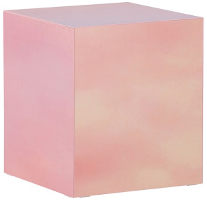 Stolik kawowy Dispect kwadratowy 40 cm różowy Wyprzedaż