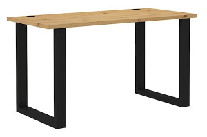 Biurko Stundly z metalowymi nogami 138 cm Dąb artisan Wyprzedaż