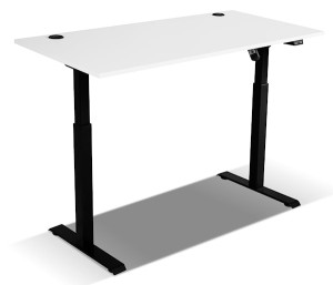 Biurko regulowane elektrycznie Stundly 138 cm Szare Wyprzedaż