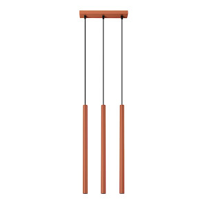 Lampa wisząca Pastelo 3 ochra czerwona