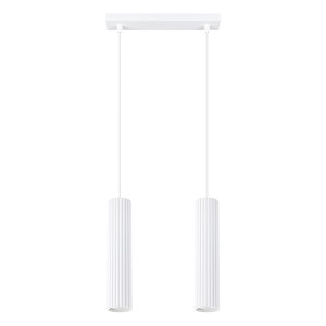 Lampa wisząca Karbon 2 biały Wyprzedaż