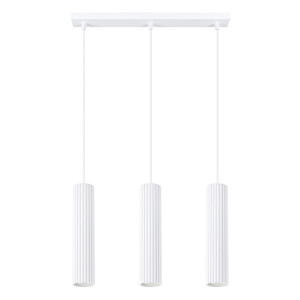 Lampa wisząca Karbon 3L biały
