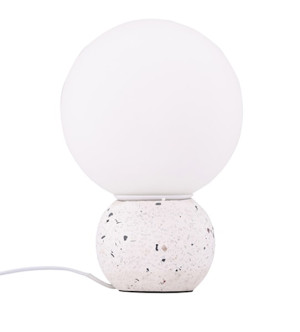 Lampa stołowa Metz 29 cm biała lastryko Wyprzedaż