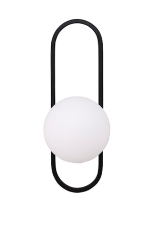 Lampa ścienna Alpes 40 cm czarna Wyprzedaż