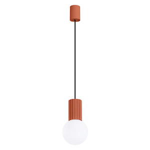 Lampa wisząca Halo 1 ochra czerwona