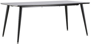 Stół jadalniany Artized czarny na stalowych nogach Wyprzedaż