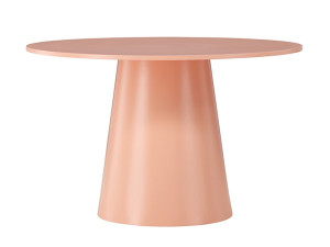 Stół do jadalni Lanzo okrągły średnica 120 cm brzoskwiniowy Wyprzedaż