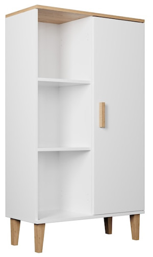 Regał zamykany Sakena biały HOMEBOOK
