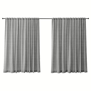 Zasłona do salonu Juniperus 280x270 cm ciemnoszara HOMEBOOK