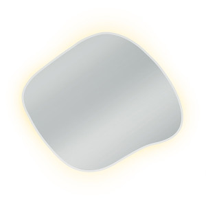 Lustro z podświetleniem Stain III Bright 90x77 cm srebrne/ neutralna barwa światła Wyprzedaż