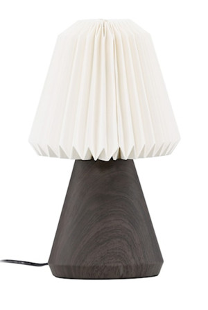 Lampa stołowa Fjallen 33 cm biała/orzech Wyprzedaż