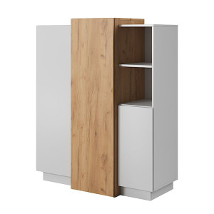 Komoda trzydrzwiowa Fareers biała HOMEBOOK