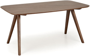 Stół do jadalni Margons 160 x 90 cm orzech Wyprzedaż