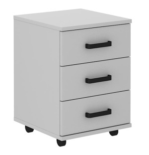 Kontenerek Stundly z trzema szufladami 40 cm Szary Wyprzedaż