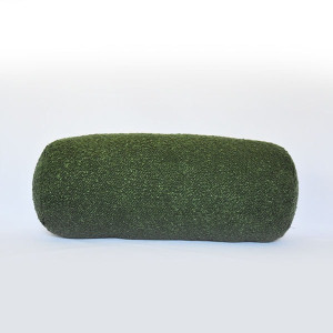 Poduszka wałek Boucle 40x16 cm zielona
