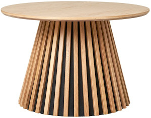 Stolik kawowy Nenters średnica 70 cm fornir dębowy Wyprzedaż