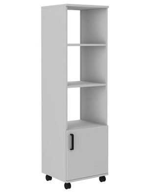 Kontenerek wysoki Stundly z trzema półkami 45 cm Szary Wyprzedaż