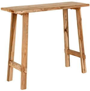 Konsola Trepito drewno tekowe 90x30 cm Wyprzedaż