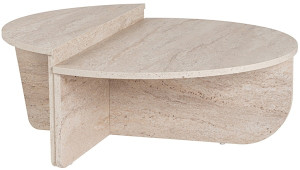 Stolik kawowy Hypnesse o nieregularnym kształcie trawertyn Wyprzedaż