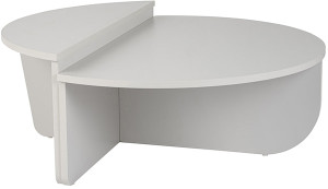 Stolik kawowy Hypnesse o nieregularnym kształcie jasnoszary Wyprzedaż